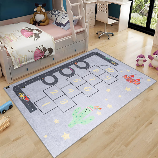 Numbers Road 3D Kids Carpet