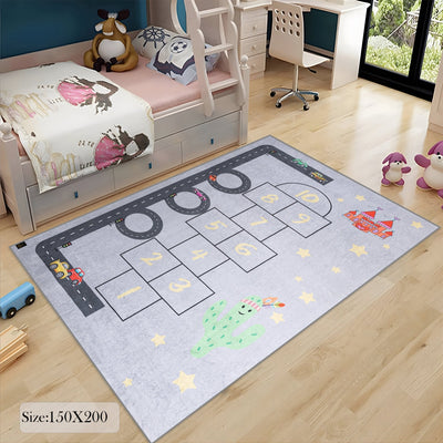 numbers road kids carpet soft