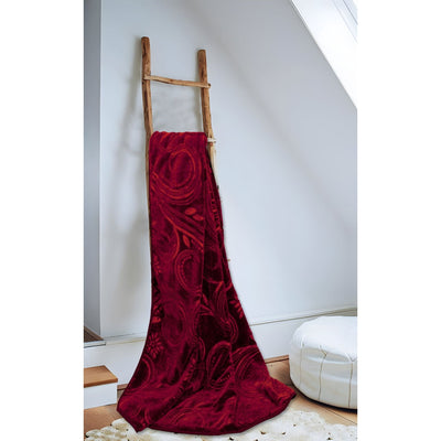 warmyworm blanket dark red